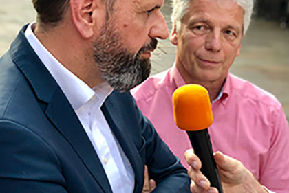 PM Wolf 30.10.2019 Gefragte Gesprächspartner zum Thema Wolfsmanagement- Niedersachsens Umweltminister Olaf Lies (SPD) und der heimische Landtagsabgeordnete Dr. Frank Schmädeke (CDU)