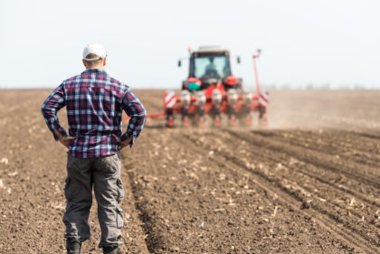 young farmer on farmland
