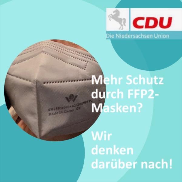 CDU-Landtagsfraktion offen für FFP2-Maskenpflicht