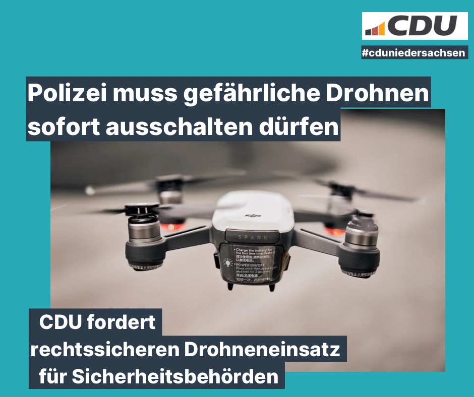 Polizei muss gefährliche Drohnen sofort ausschalten dürfen