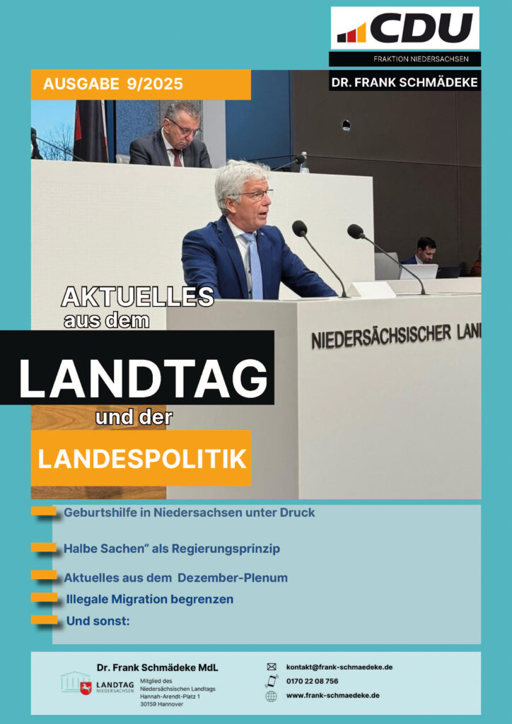 Aktuelles aus dem Landtag – Dezember-Newsletter jetzt online